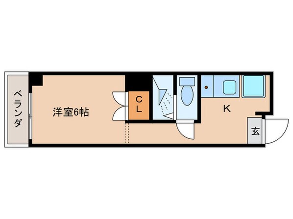 セゾン大黒町の物件間取画像